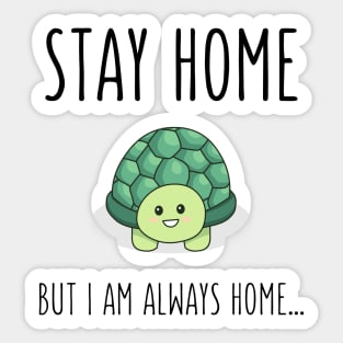 Stay Home Turtle Sticker